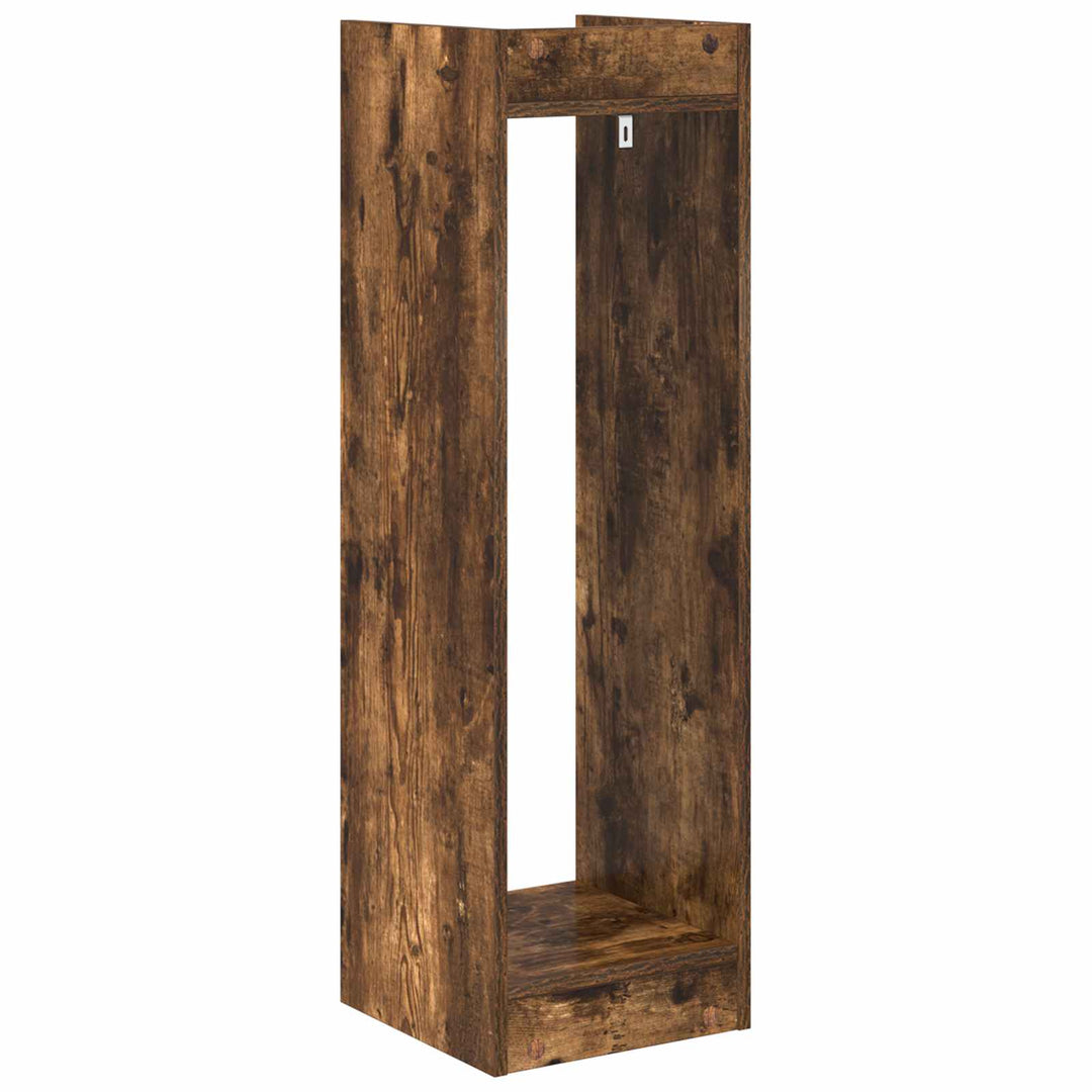 Planteholder 2 pcs Røget Eg 30 x 30 x 100 cm Konstrueret træ