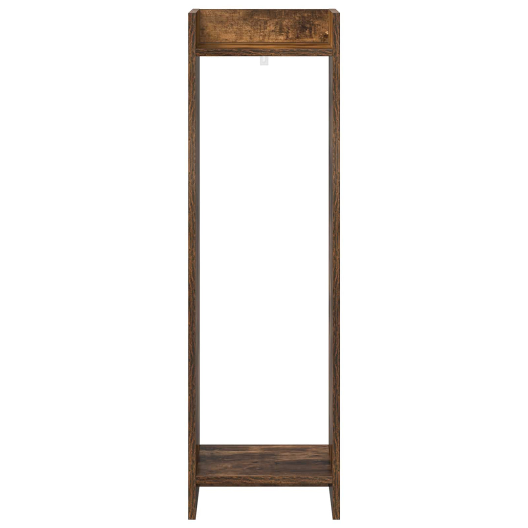Planteholder 2 pcs Røget Eg 30 x 30 x 100 cm Konstrueret træ