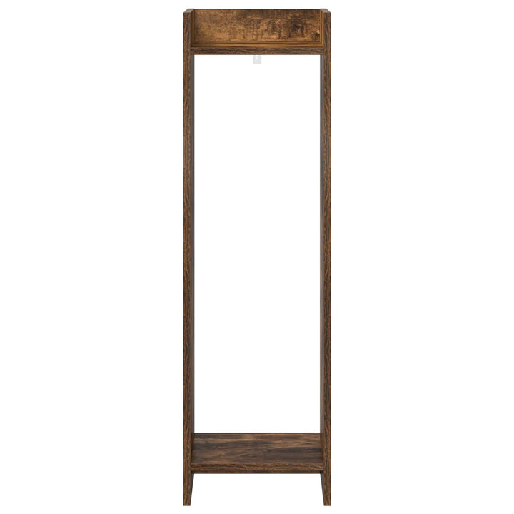 Planteholder 2 pcs Røget Eg 30 x 30 x 100 cm Konstrueret træ