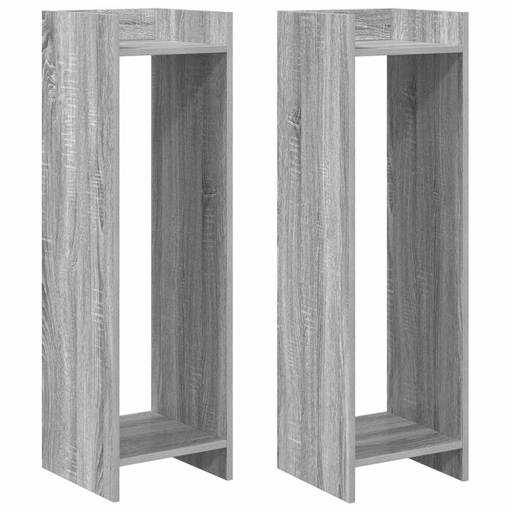 Planteholder 2 pcs Grå Sonoma 30 x 30 x 100 cm Konstrueret træ