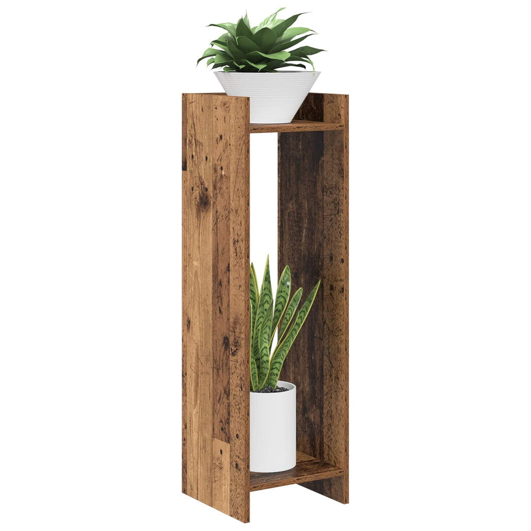 Planteholder Gammelt træ 30 x 30 x 100 cm Konstrueret træ