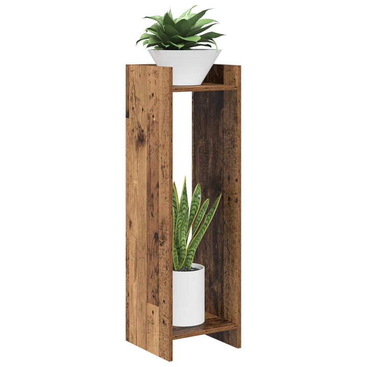 Planteholder Gammelt træ 30 x 30 x 100 cm Konstrueret træ