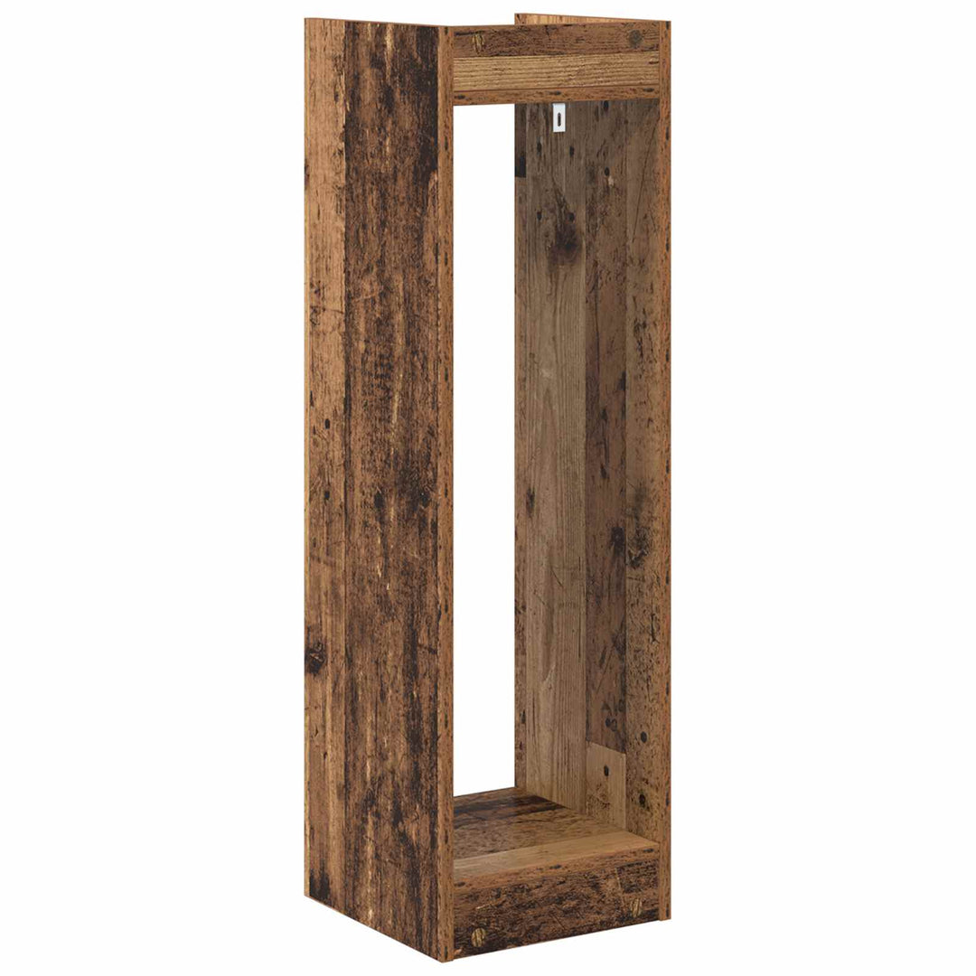 Planteholder 2 pcs Gammelt træ 30 x 30 x 100 cm Konstrueret træ