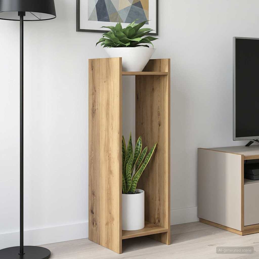 Planteholder Artisan Eg 30 x 30 x 100 cm Konstrueret træ