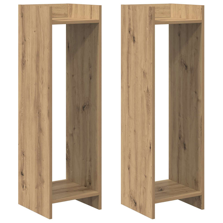 Planteholder 2 pcs Artisan Eg 30 x 30 x 100 cm Konstrueret træ