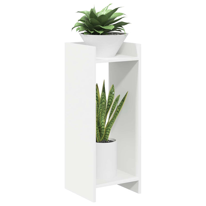 Planteholder Hvid 30 x 30 x 80 cm Konstrueret træ