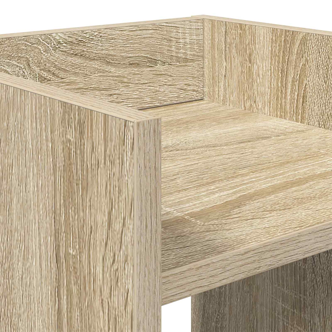 Planteholder Sonoma-eg 30 x 30 x 80 cm Konstrueret træ