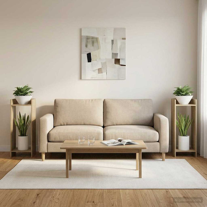 Planteholder 2 pcs Sonoma eg 30 x 30 x 80 cm Konstrueret træ