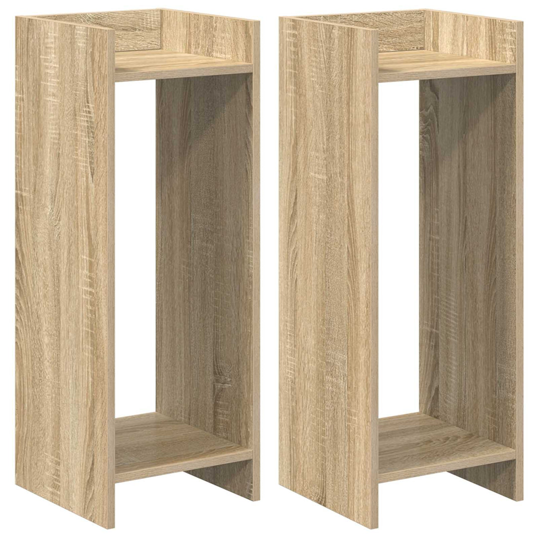Planteholder 2 pcs Sonoma eg 30 x 30 x 80 cm Konstrueret træ