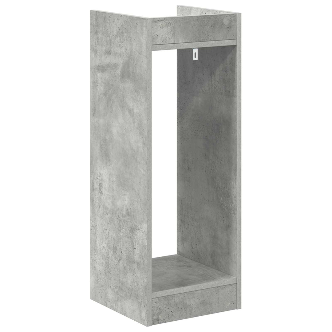 Planteholder BetonGrå 30 x 30 x 80 cm Konstrueret træ
