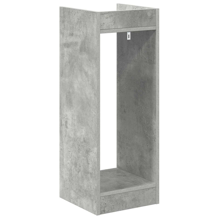 Planteholder 2 pcs BetonGrå 30 x 30 x 80 cm Konstrueret træ