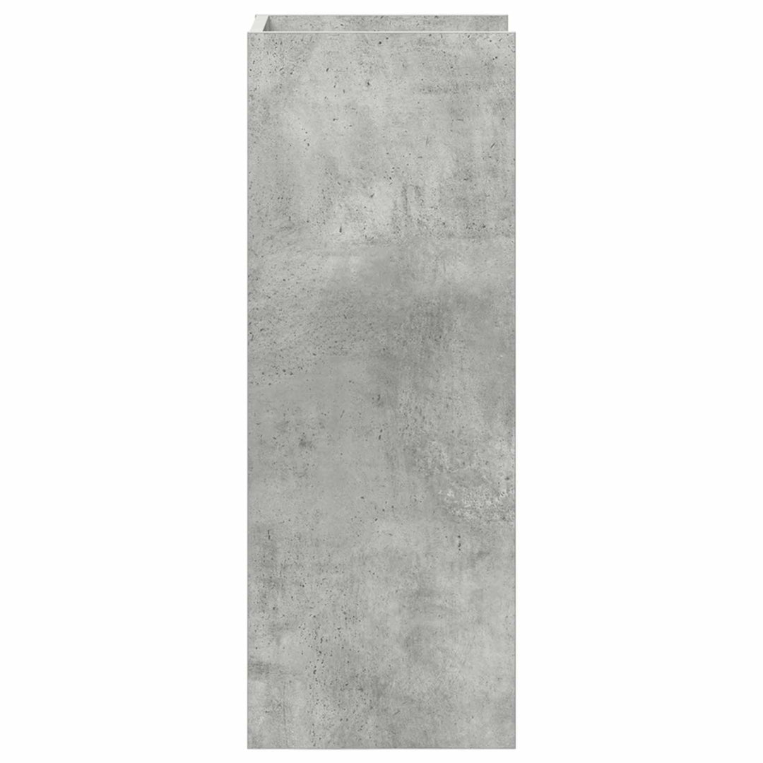 Planteholder 2 pcs BetonGrå 30 x 30 x 80 cm Konstrueret træ
