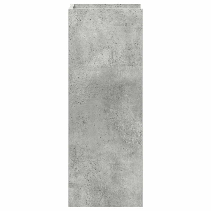 Planteholder 2 pcs BetonGrå 30 x 30 x 80 cm Konstrueret træ