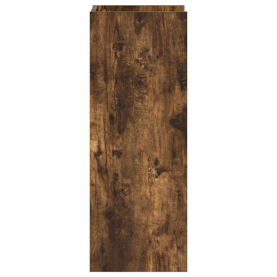 Planteholder 2 pcs Røget Eg 30 x 30 x 80 cm Konstrueret træ