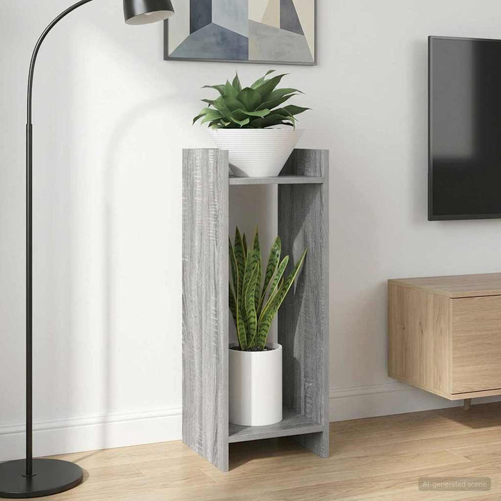 Planteholder 2 pcs Grå Sonoma 30 x 30 x 80 cm Konstrueret træ