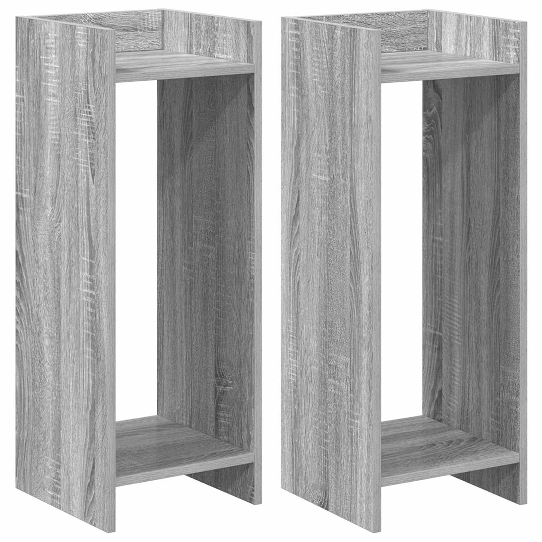 Planteholder 2 pcs Grå Sonoma 30 x 30 x 80 cm Konstrueret træ