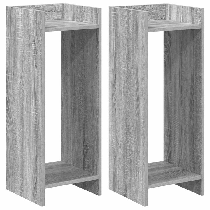 Planteholder 2 pcs Grå Sonoma 30 x 30 x 80 cm Konstrueret træ