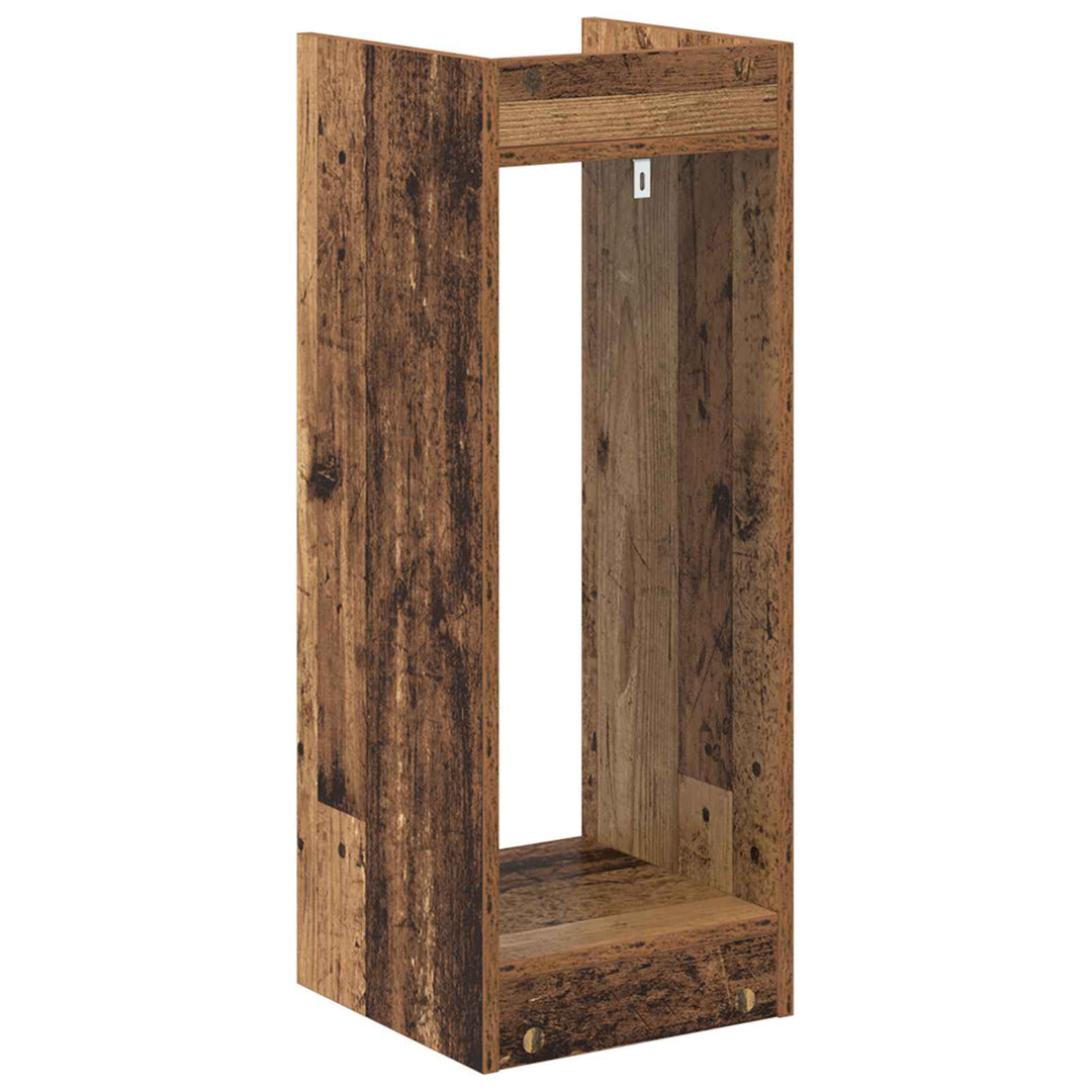 Planteholder 2 pcs Gammelt træ 30 x 30 x 80 cm Konstrueret træ
