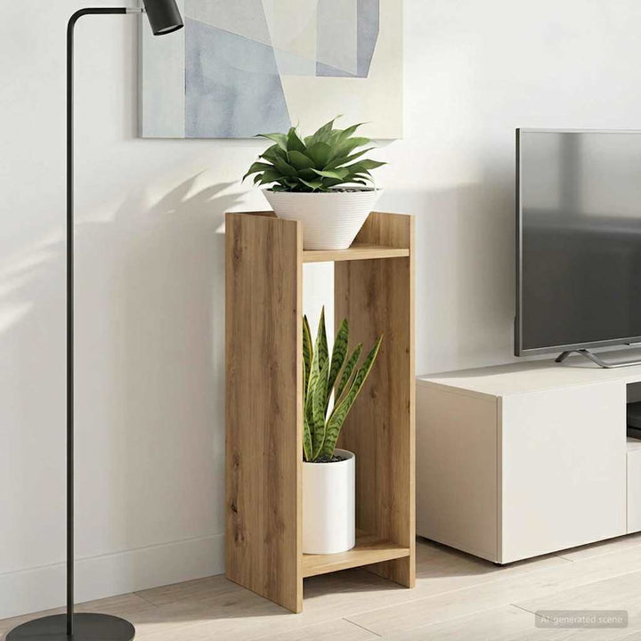 Planteholder 2 stk. Artisan Eg 30 x 30 x 80 cm Konstrueret træ