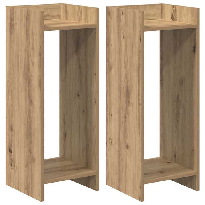 Planteholder 2 pcs Artisan Eg 30 x 30 x 80 cm Konstrueret træ