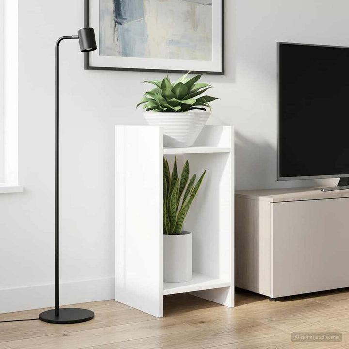 Planteholder Hvid 30 x 30 x 60 cm Konstrueret træ