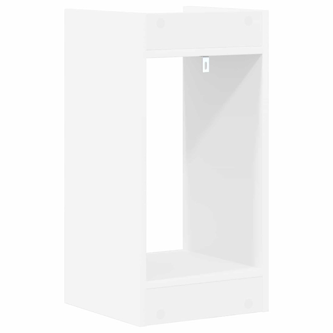 Planteholder Hvid 30 x 30 x 60 cm Konstrueret træ
