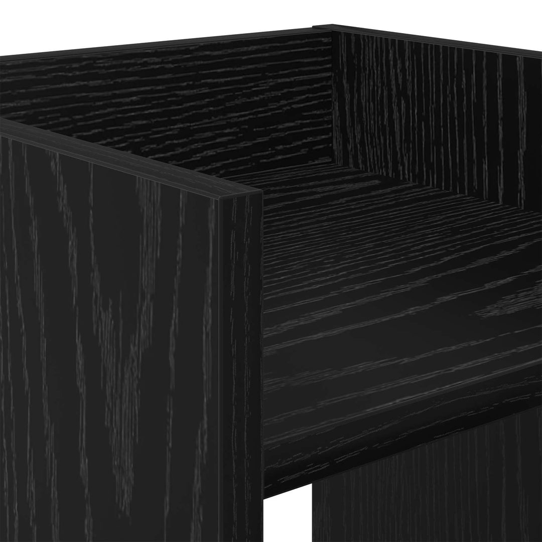 Planteholder Sort eg 30 x 30 x 60 cm Konstrueret træ