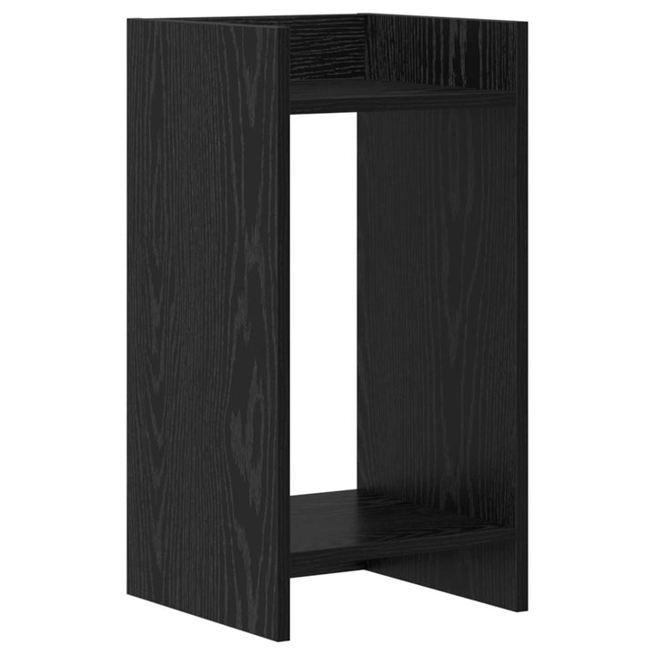 Planteholder Sort eg 30 x 30 x 60 cm Konstrueret træ
