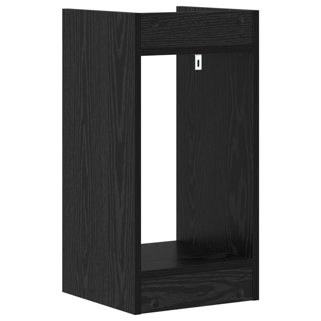 Planteholder Sort eg 30 x 30 x 60 cm Konstrueret træ
