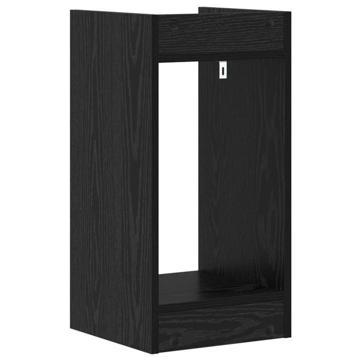 Planteholder Sort eg 30 x 30 x 60 cm Konstrueret træ