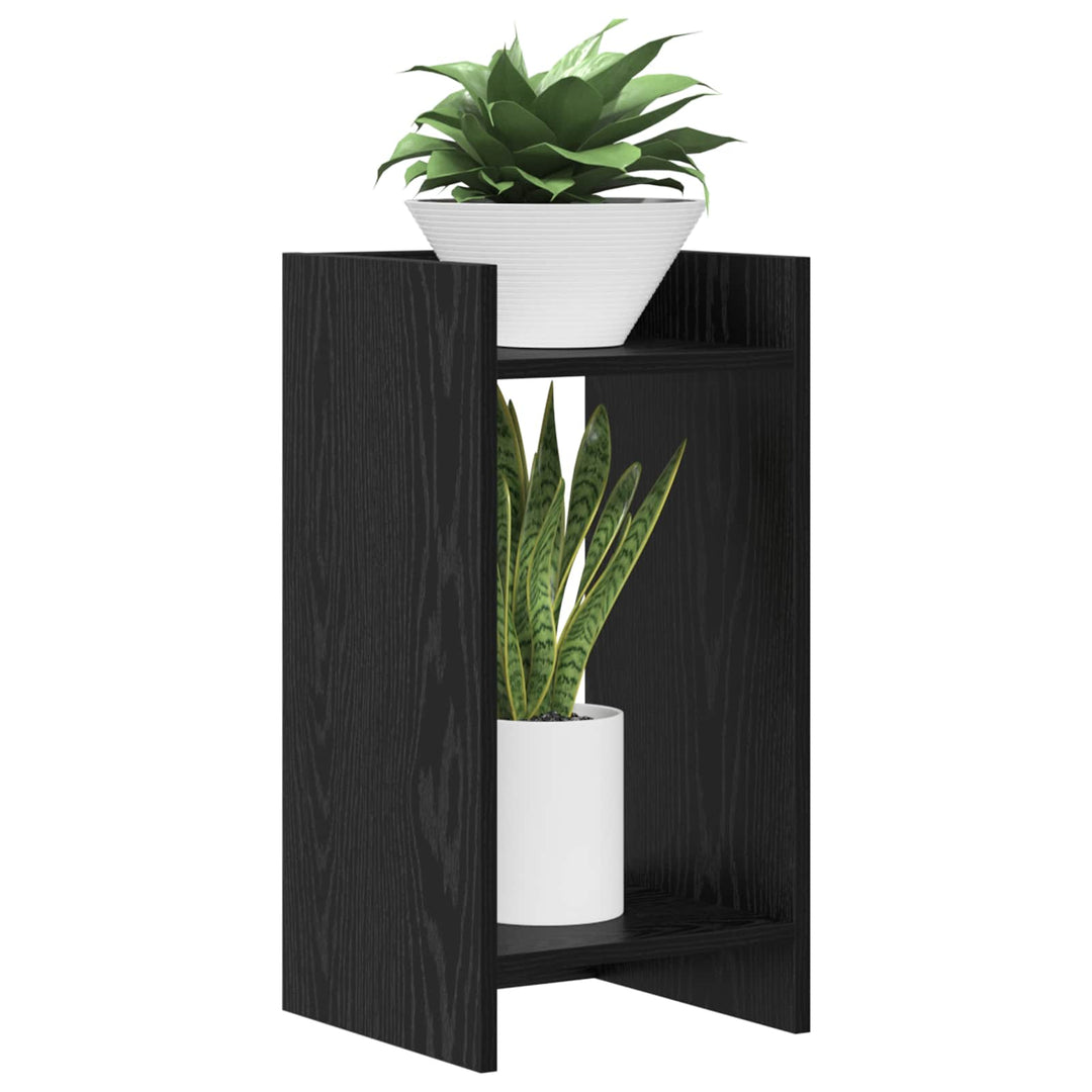Planteholder Sort eg 30 x 30 x 60 cm Konstrueret træ