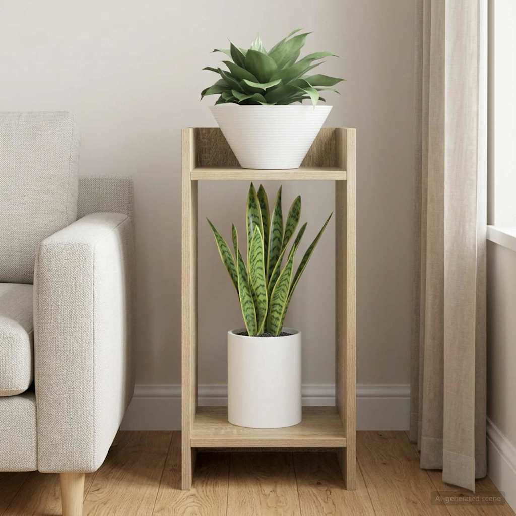 Planteholder Sonoma-eg 30 x 30 x 60 cm Konstrueret træ