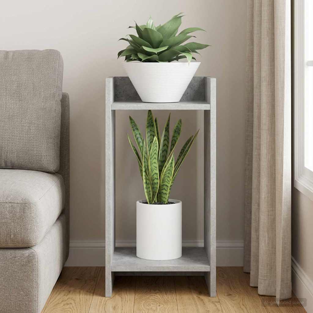 Planteholder BetonGrå 30 x 30 x 60 cm Konstrueret træ