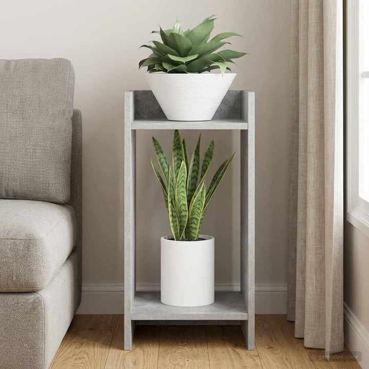 Planteholder Betongrå 30 x 30 x 60 cm Konstrueret træ