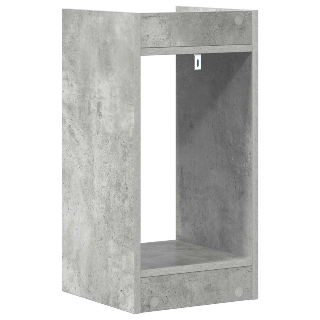 Planteholder Betongrå 30 x 30 x 60 cm Konstrueret træ