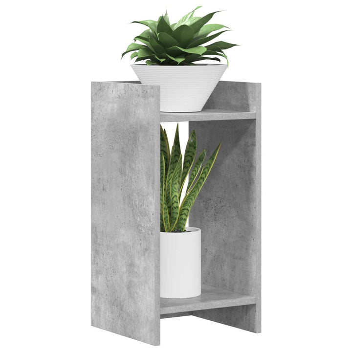 Planteholder Betongrå 30 x 30 x 60 cm Konstrueret træ