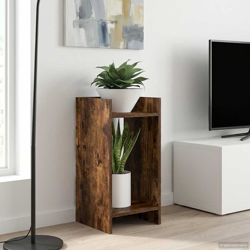 Planteholder Røget eg 30 x 30 x 60 cm Konstrueret træ