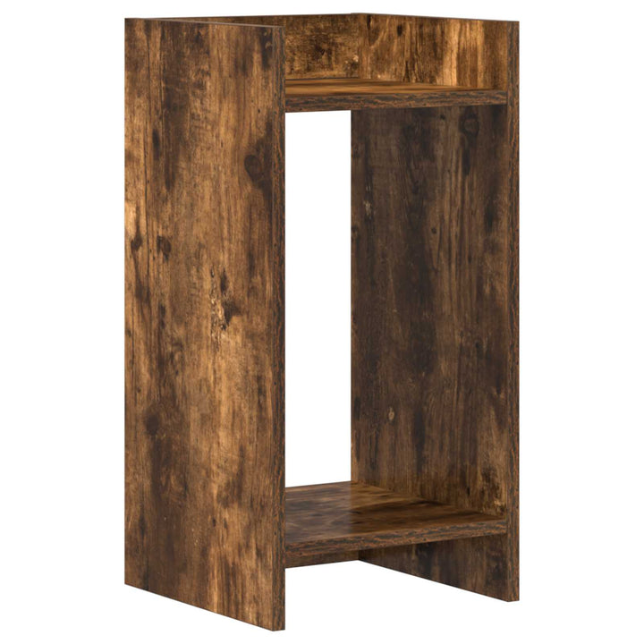 Planteholder 2 stk. Røget eg 30 x 30 x 60 cm Konstrueret træ