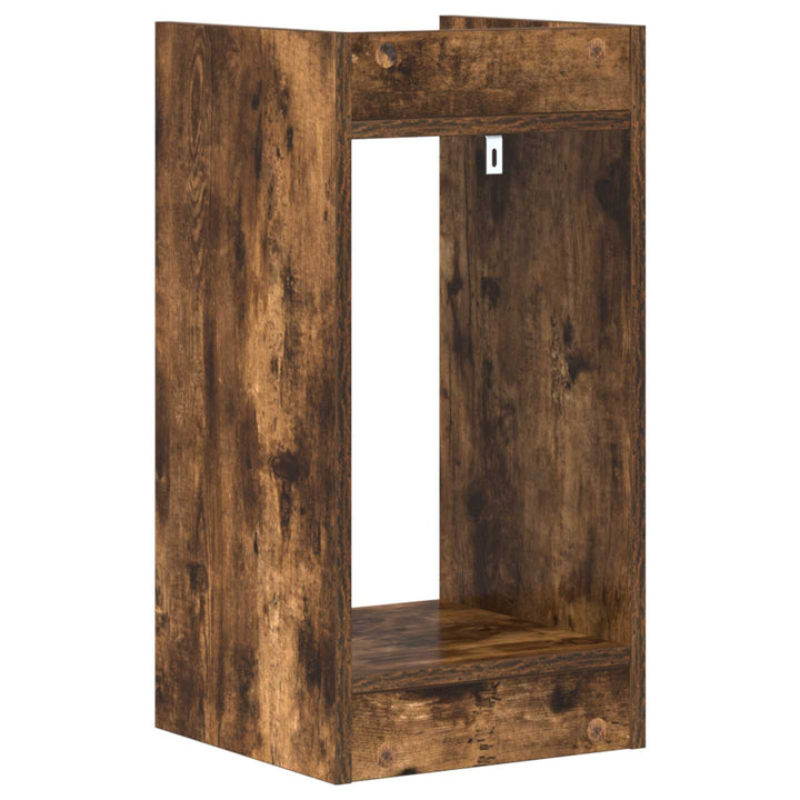 Planteholder 2 stk. Røget eg 30 x 30 x 60 cm Konstrueret træ