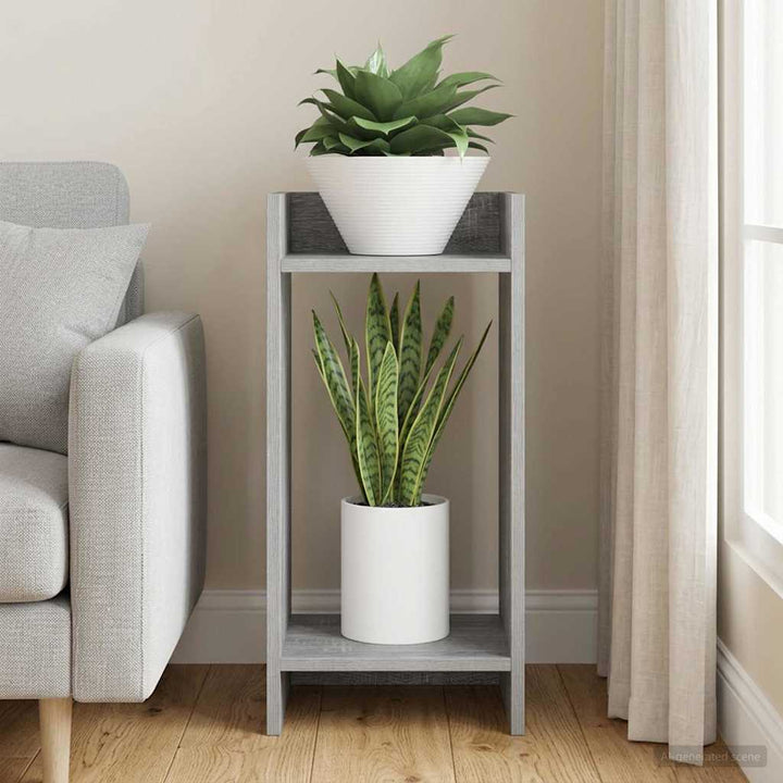 Planteholder Grå Sonoma 30 x 30 x 60 cm Konstrueret træ