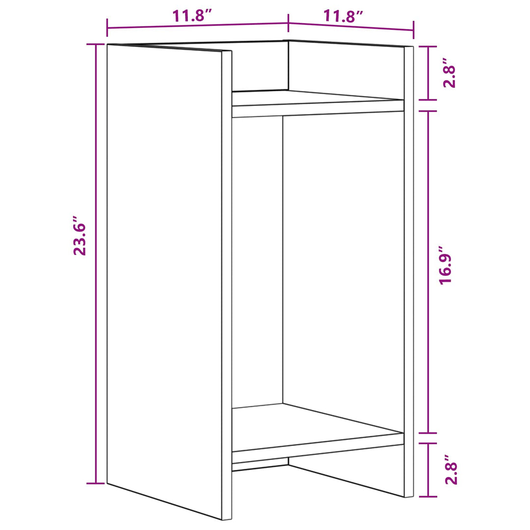 Planteholder 2 pcs Grå Sonoma 30 x 30 x 60 cm Konstrueret træ