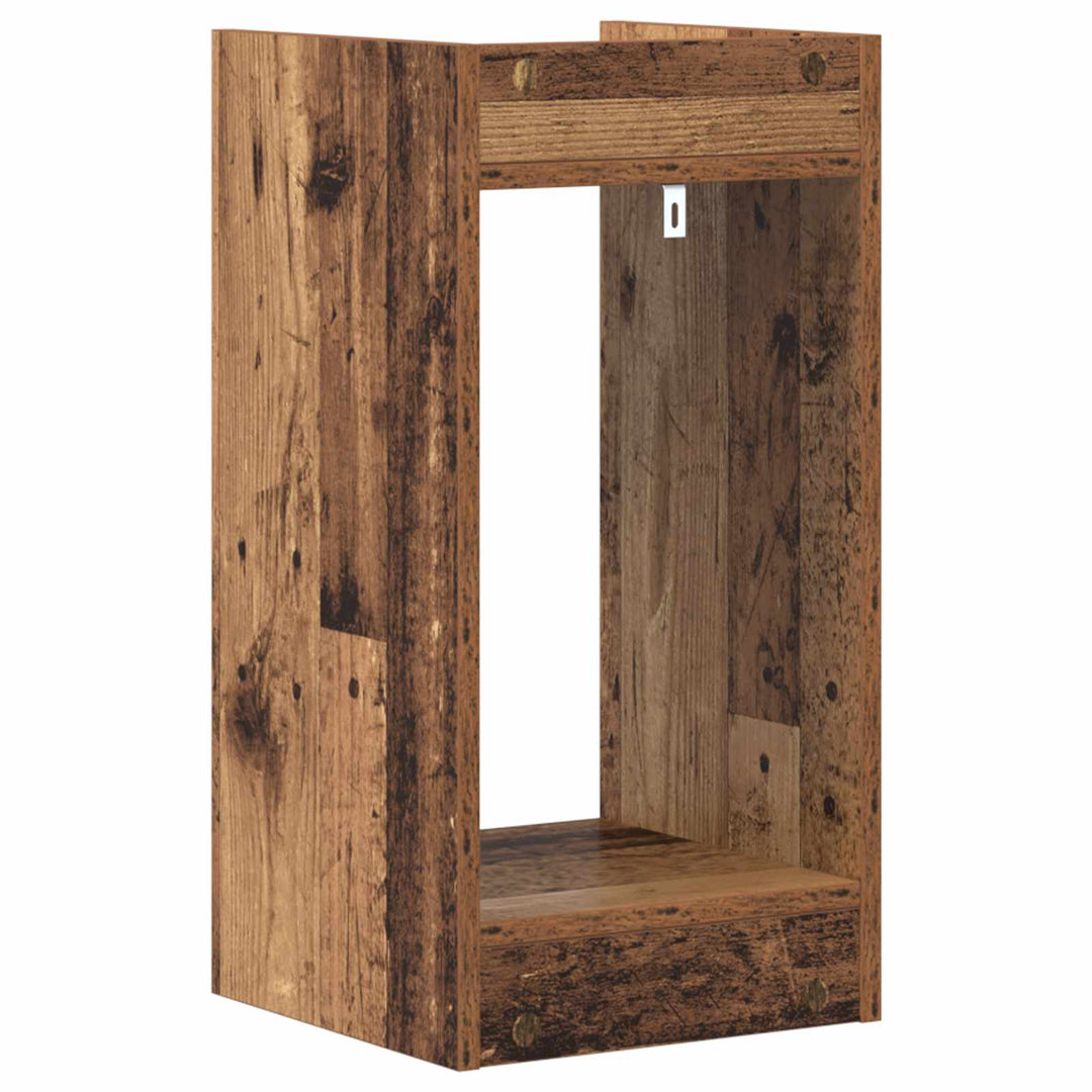 Planteholder 2 pcs Gammelt træ 30 x 30 x 60 cm Konstrueret træ