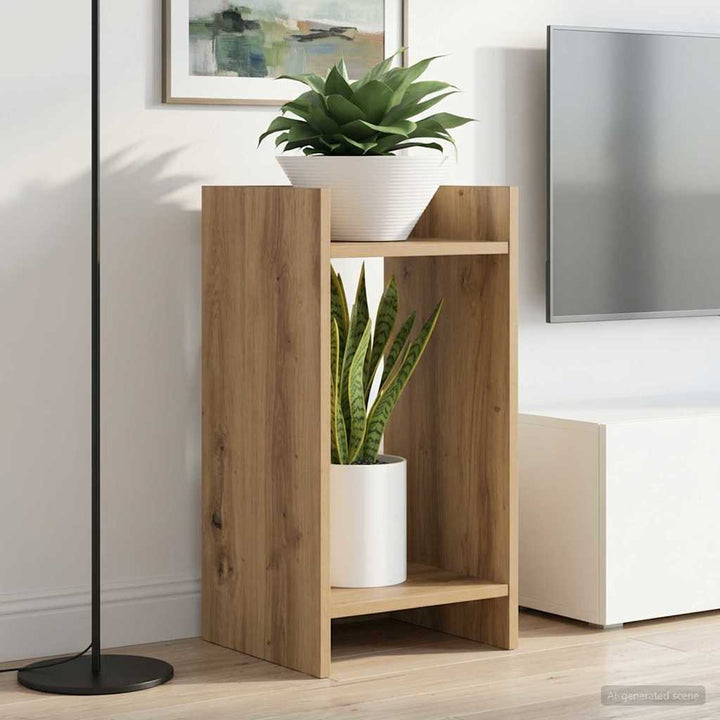 Planteholder Artisan Eg 30 x 30 x 60 cm Konstrueret træ