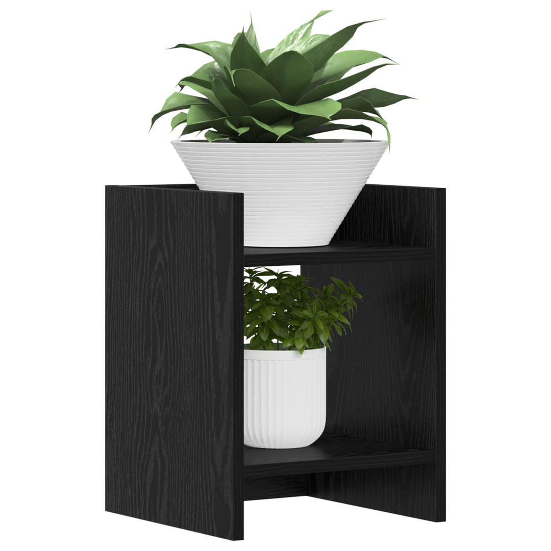 Planteholder Sort eg 30 x 30 x 40 cm Konstrueret træ