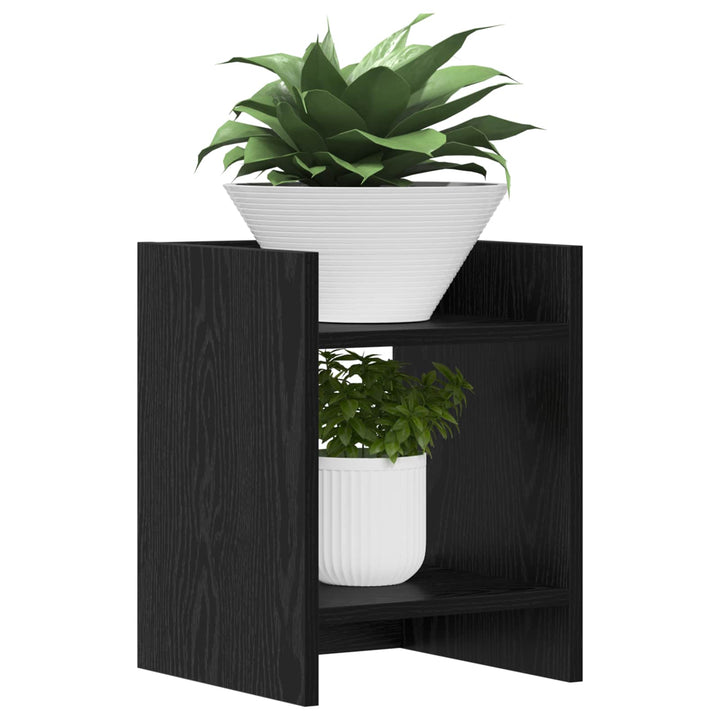 Planteholder Sort eg 30 x 30 x 40 cm Konstrueret træ