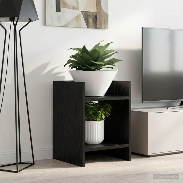 Planteholder 2 pcs Sort Eg 30 x 30 x 40 cm Konstrueret træ