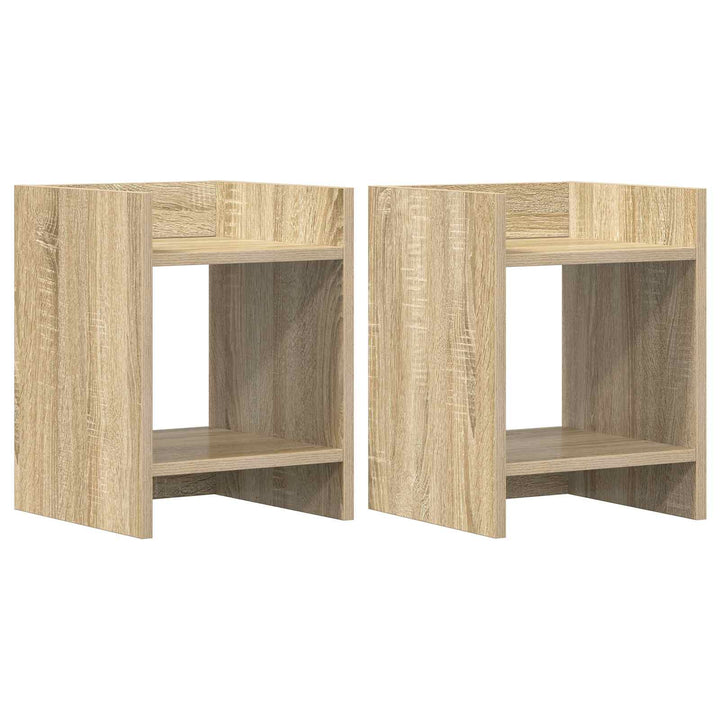 Planteholder 2 stk. Sonoma-eg 30 x 30 x 40 cm Konstrueret træ