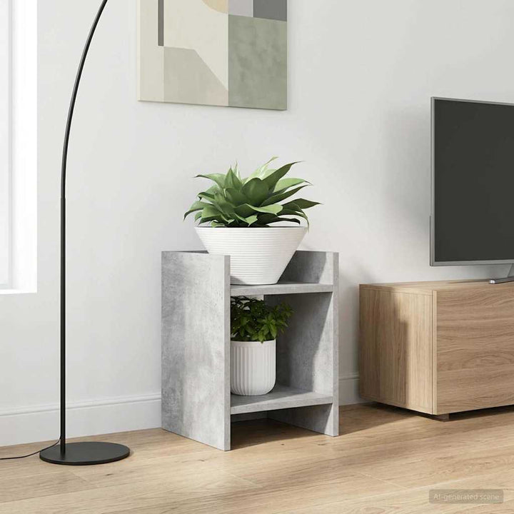 Planteholder Betongrå 30 x 30 x 40 cm Konstrueret træ