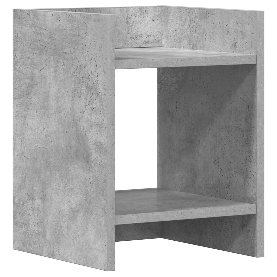 Planteholder Betongrå 30 x 30 x 40 cm Konstrueret træ