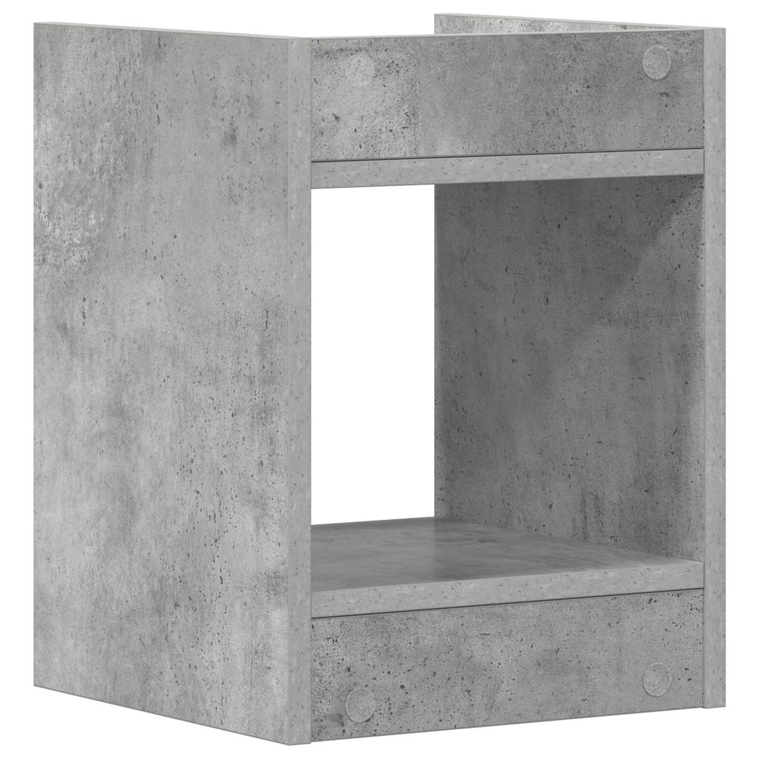 Planteholder Betongrå 30 x 30 x 40 cm Konstrueret træ